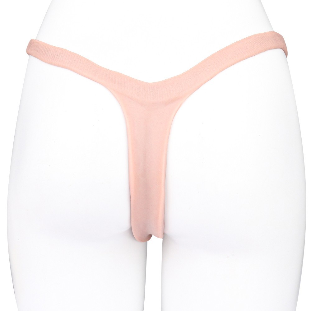 Silicone Penetrable Fake Vagina Thongs Hip Enhancer Panties For Crossdresser