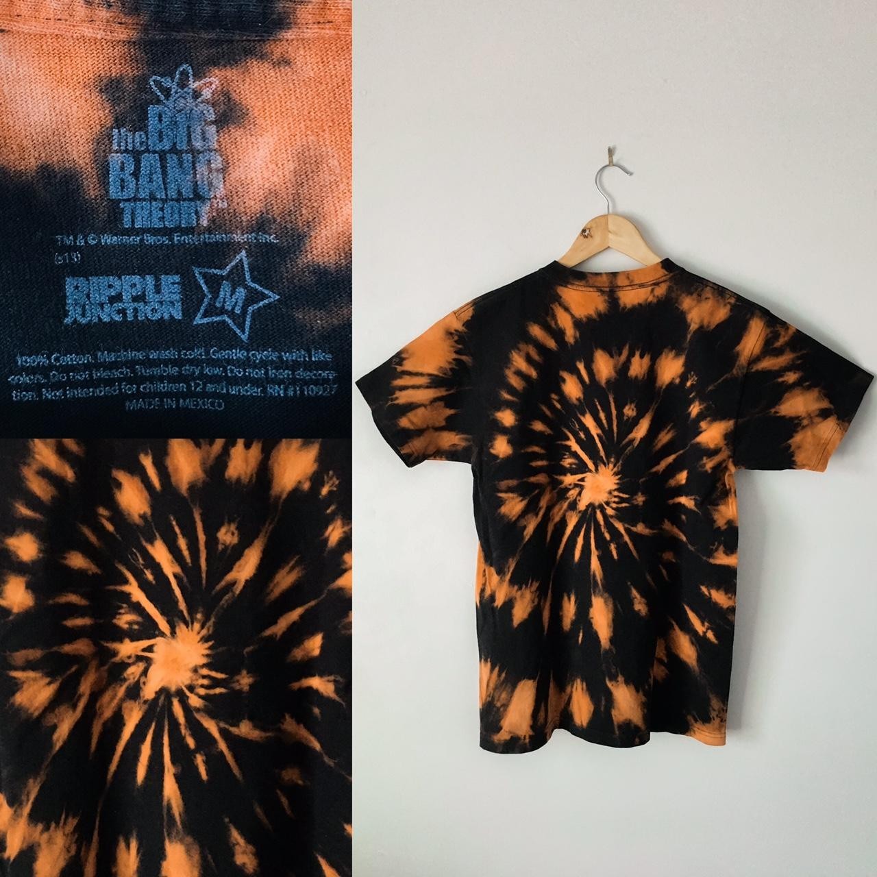 Hand-Dyed Bing Bang Theory Tie-Dye Medium T-Shirt One of a Kind Bazinga!