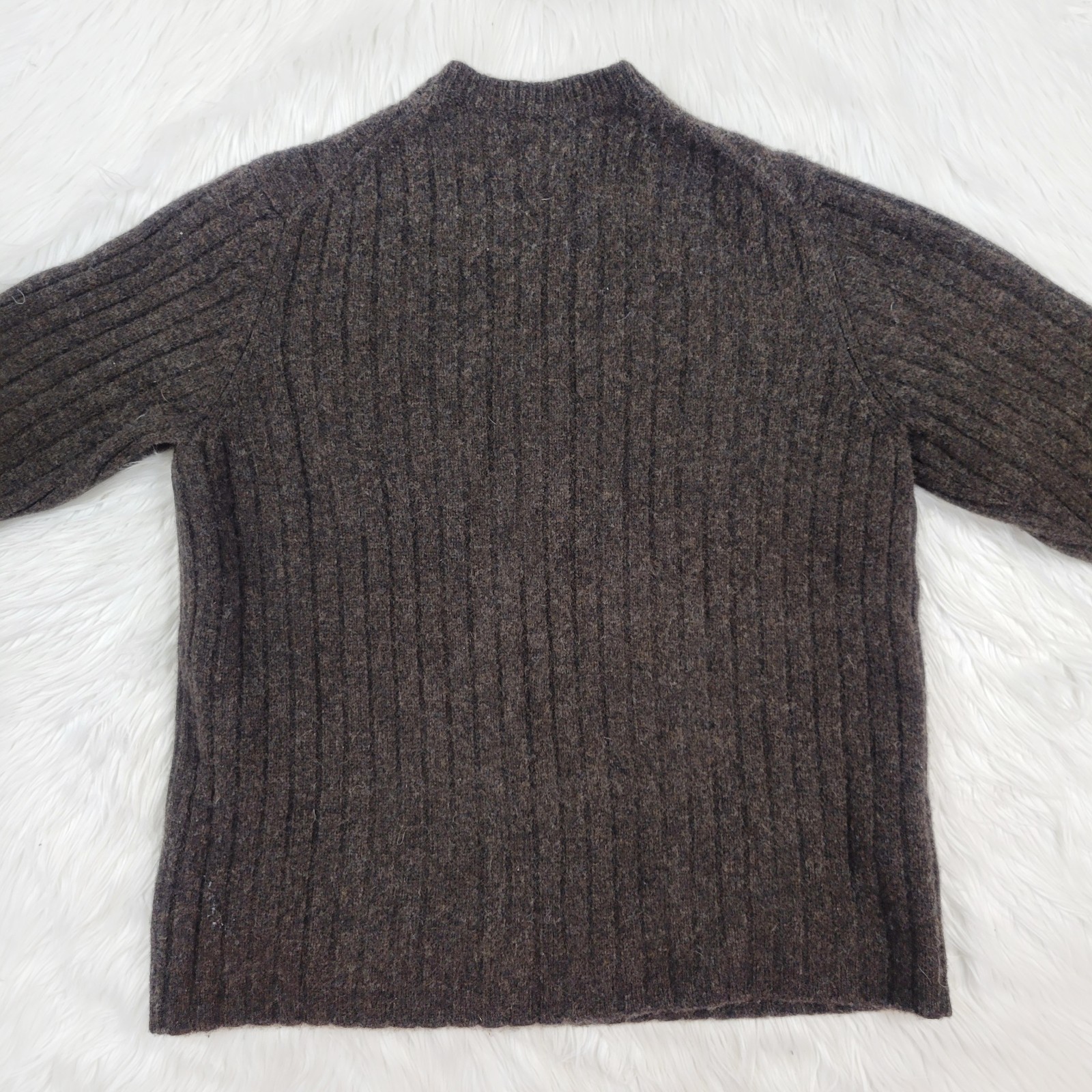 Vintage GAP Men’s Lambswool Sweater Medium M Brown Pullover