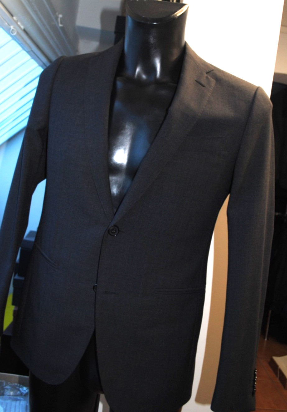 CARUSO TAILORING PARMA DRESS FRESH WOOL GREY WOOL 48 990.00 CART.7177L