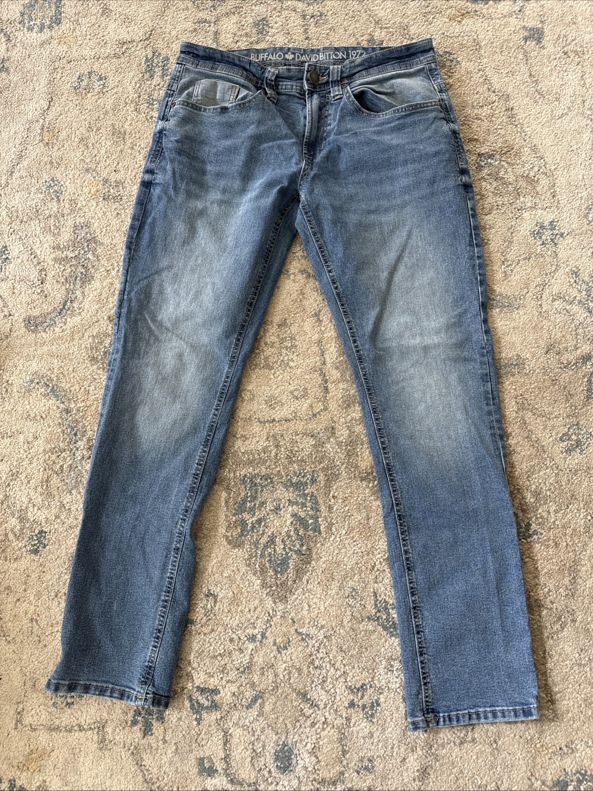 Buffalo David Bitton Evan-X Men’s 30×30 Slim Straight Stretch Jeans Blue