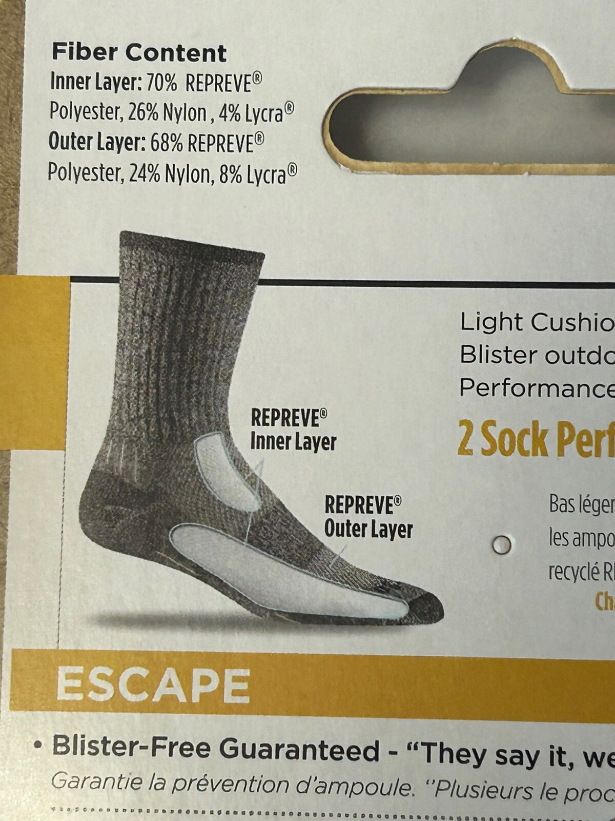 New Wrightsock Double Layer Quarter Escape 2-PAIR MEDIUM Men 5-8 Women 6.5-9 (W2