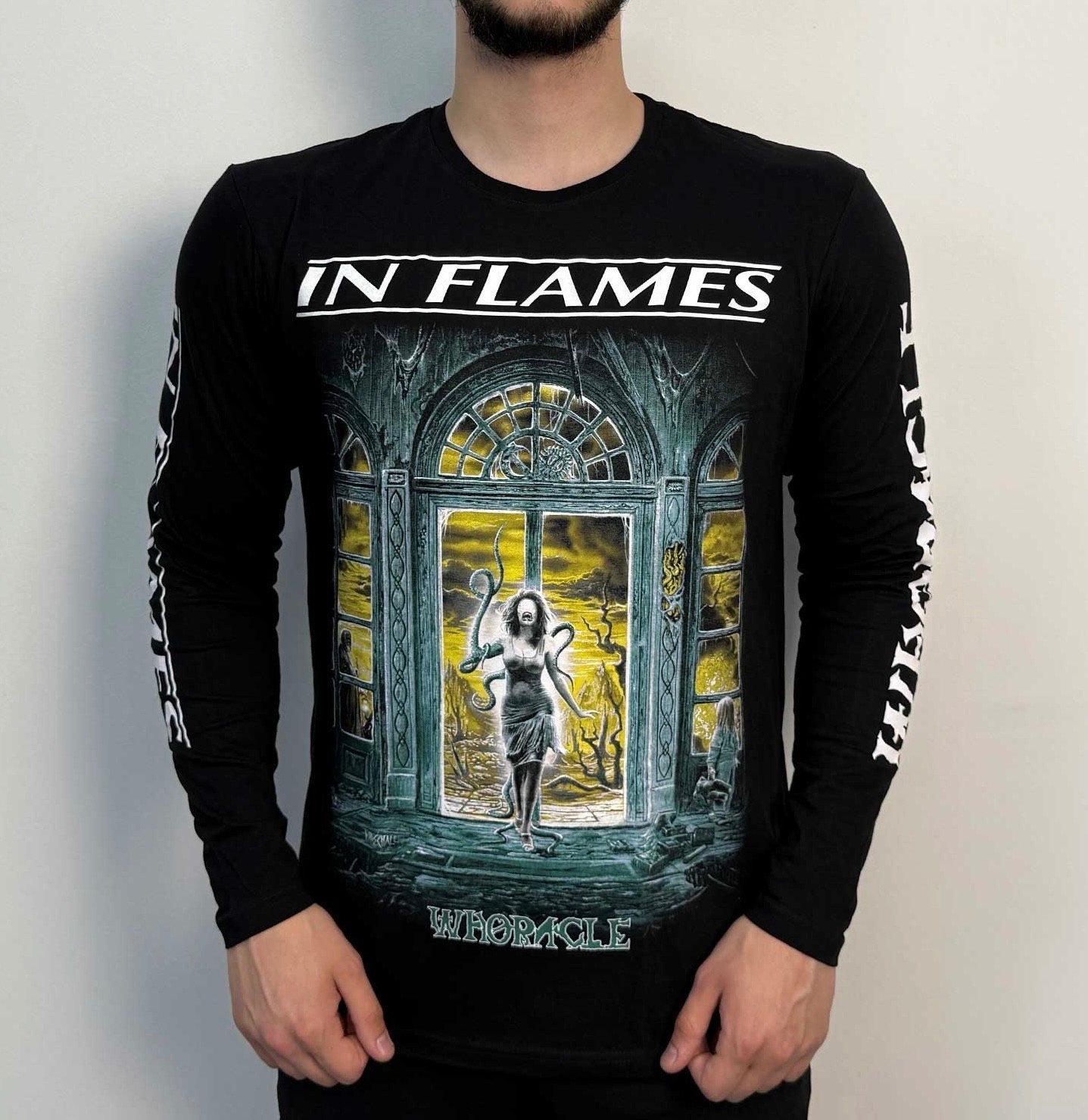 In Flames – Whoracle (B&C) Long Sleeve Black T-Shirt entombed