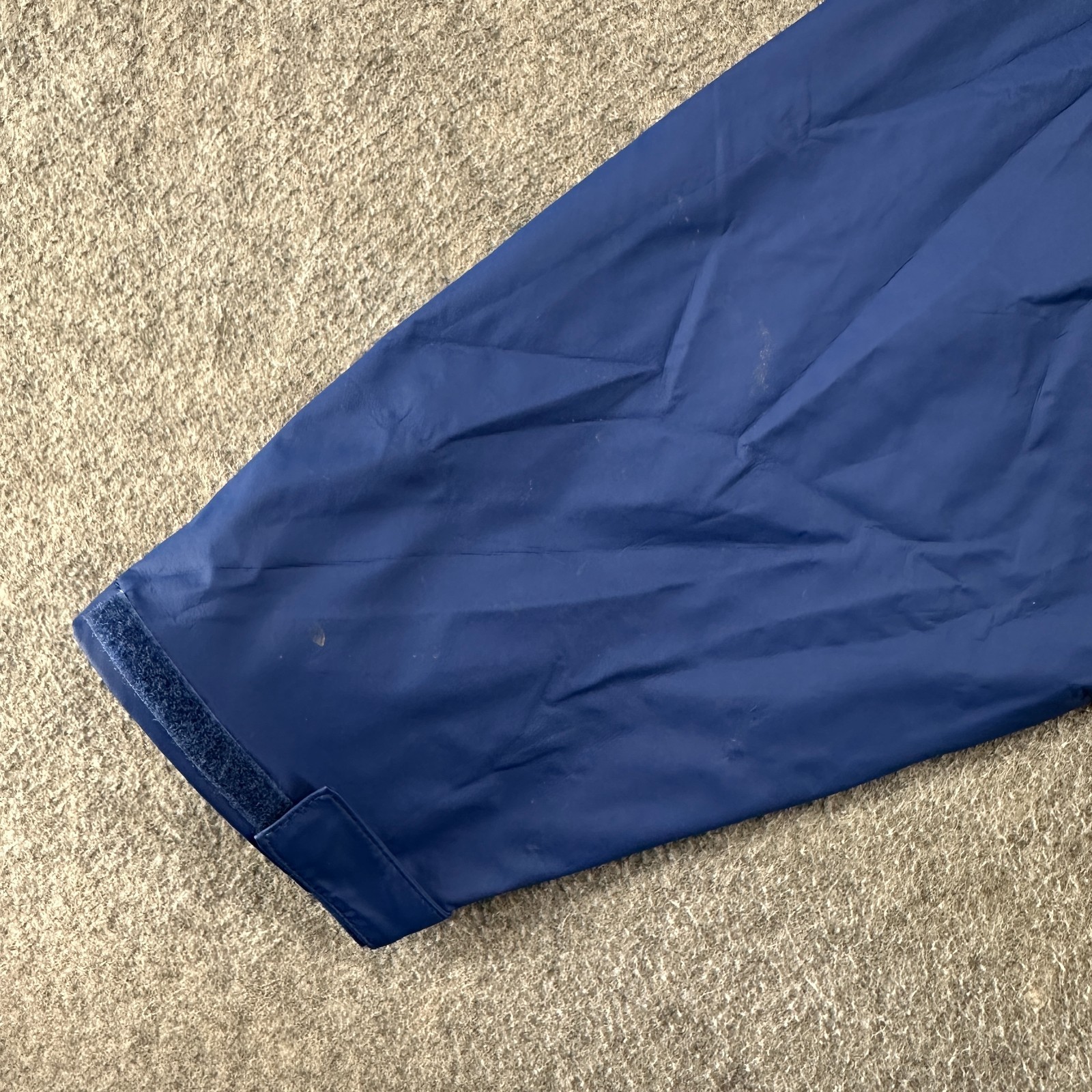 Helly Hansen Jacket Mens L Blue Hooded Rain Ski Snow PVC Mesh Lined Interface