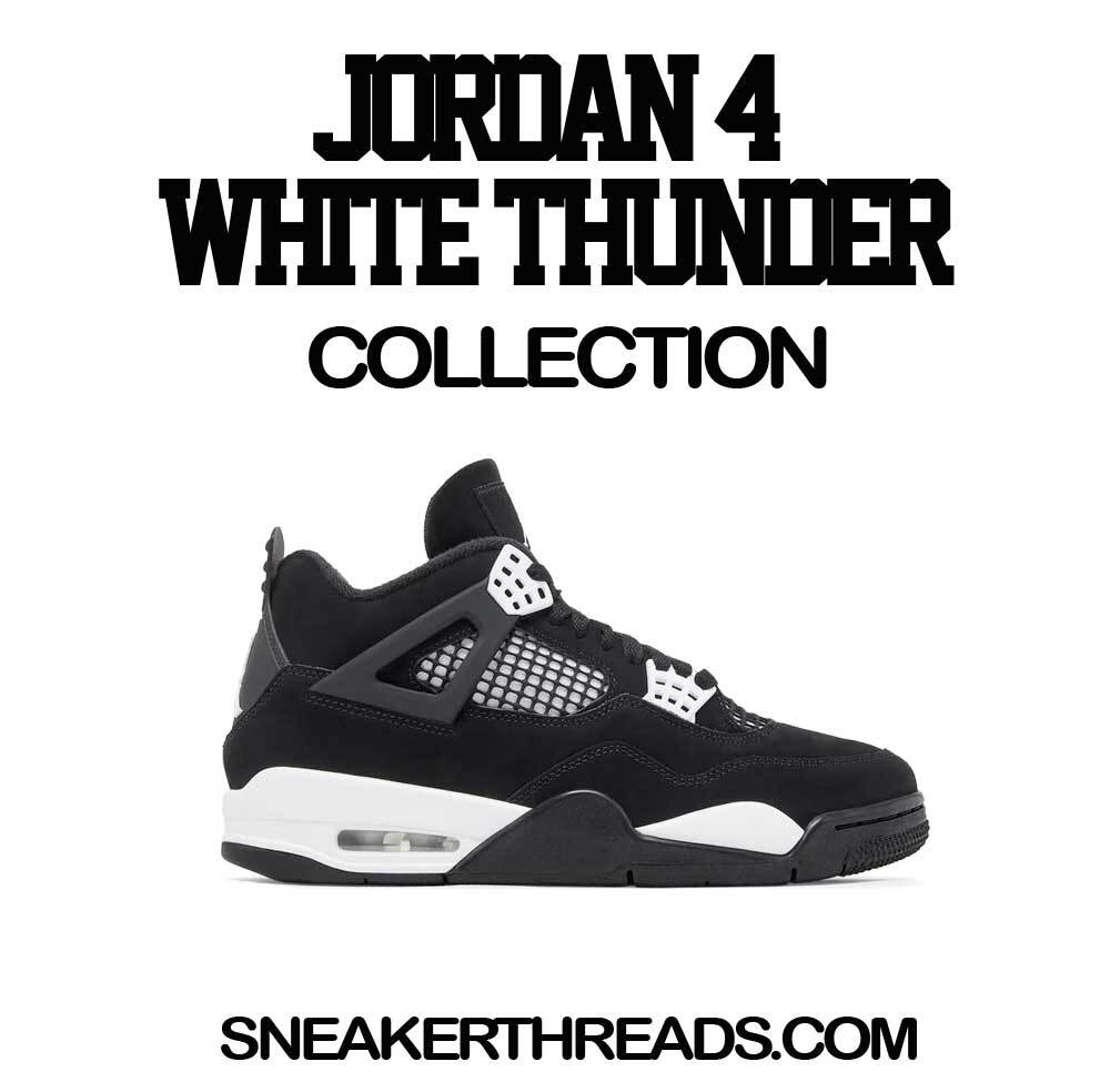 Sneaker Tees To Match Jordan 4 White Thunder Shoes – War Bully Shirt