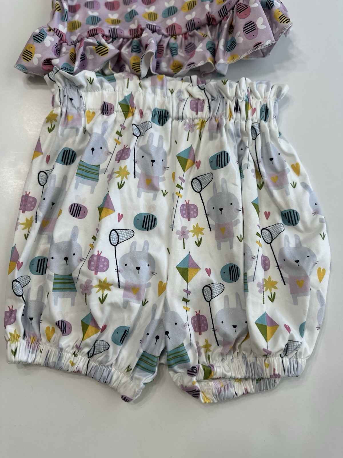 Pete & Lucy Bee Catcher Bunny Girls 4T Outfit Set NWT