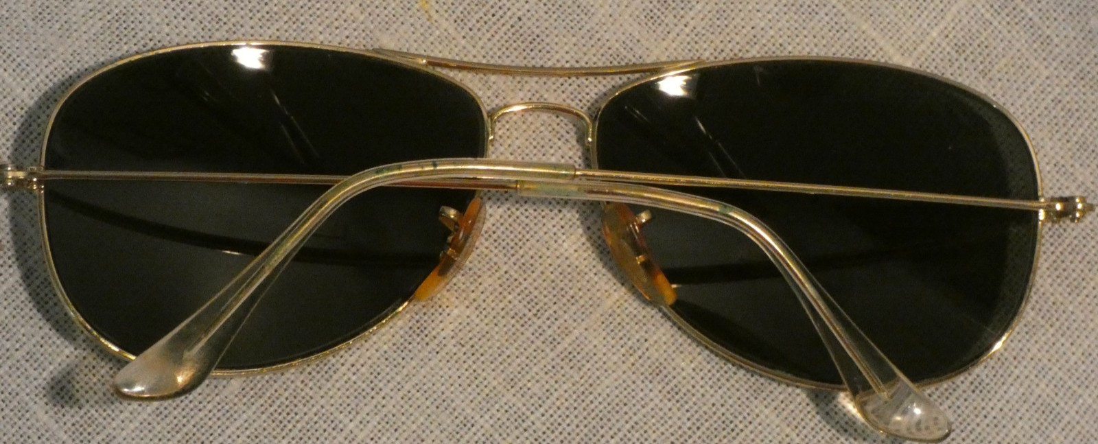 Vtg. RayBan Cockpit Aviator RB3362 004/58 59-14 3P Metal Glass G15 Sunglasses