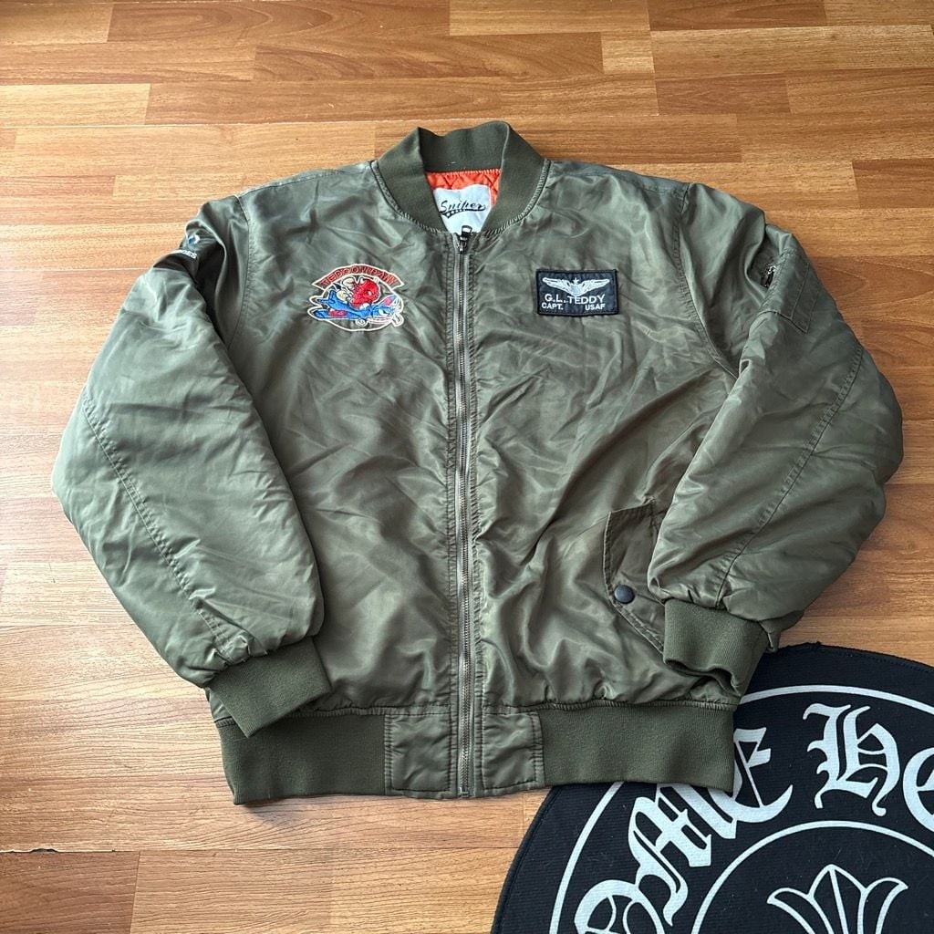 Sniper Lucky Devils Ted Company MA-1 Flight Bomber Jacket