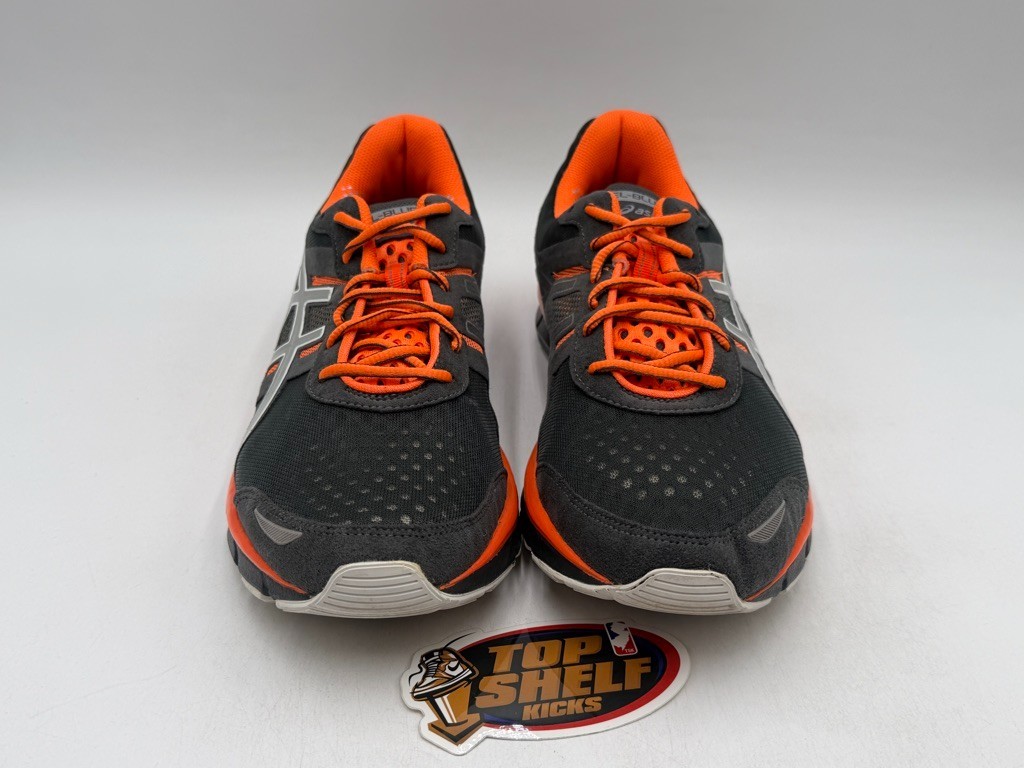 ASICS Gel-blur33 Size 11.5 Black Orange Authentic Used Runner Trainer