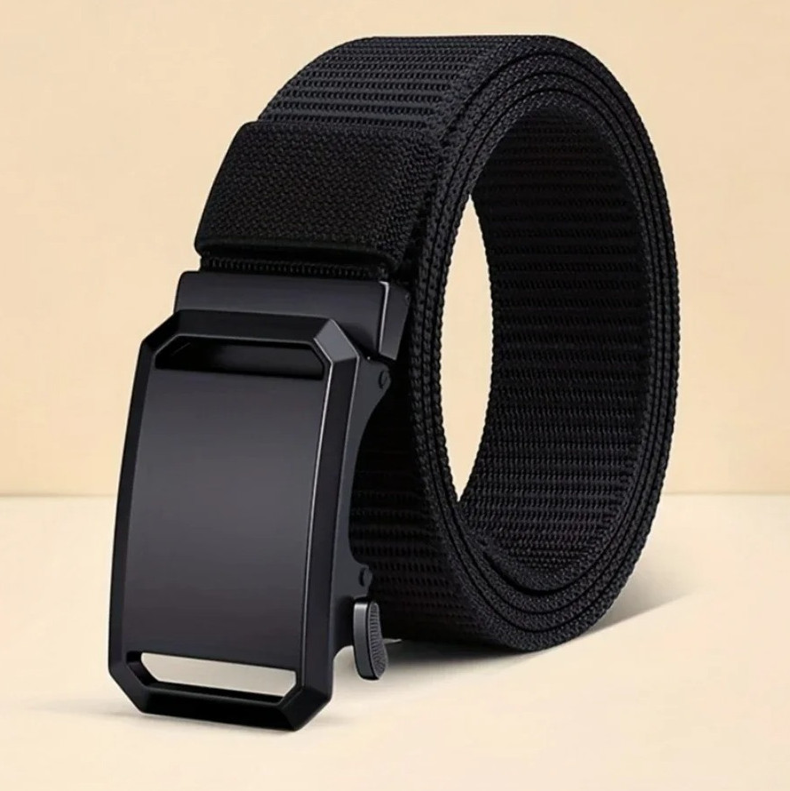 1 pc Men’s Tactical Canvas Belt Automatic Buckle Military Outdoor Work Belt – V2