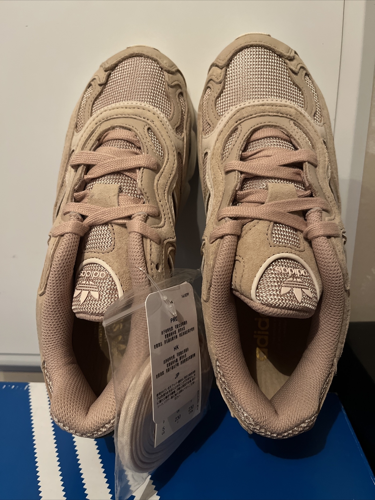 Adidas Temper Run Pale Nude Sneakers SNS Exclusive Ee6595 Men’s Sz5 / Wms 6