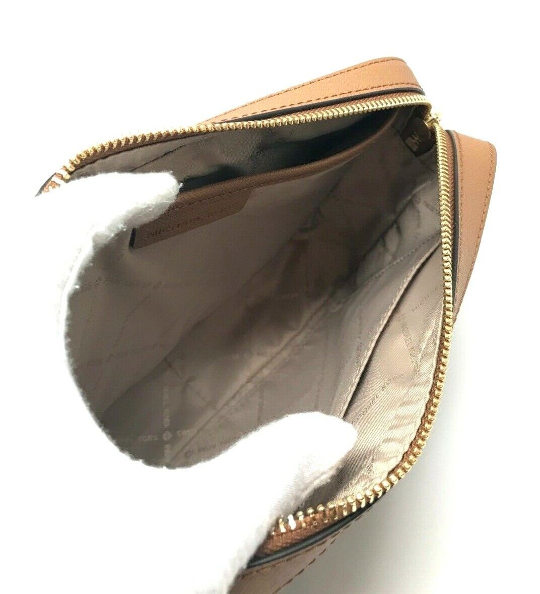 Michael Kors Jet Set Item Large East West Crossbody Chain Handbag Clutch Brown