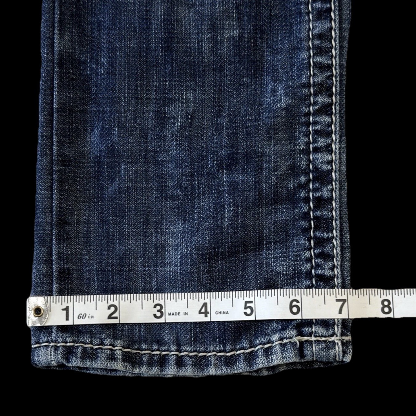 Salvage HAVOC Slim Straight Stretch Buckle Jeans ~ Men’s Size 28 x 32