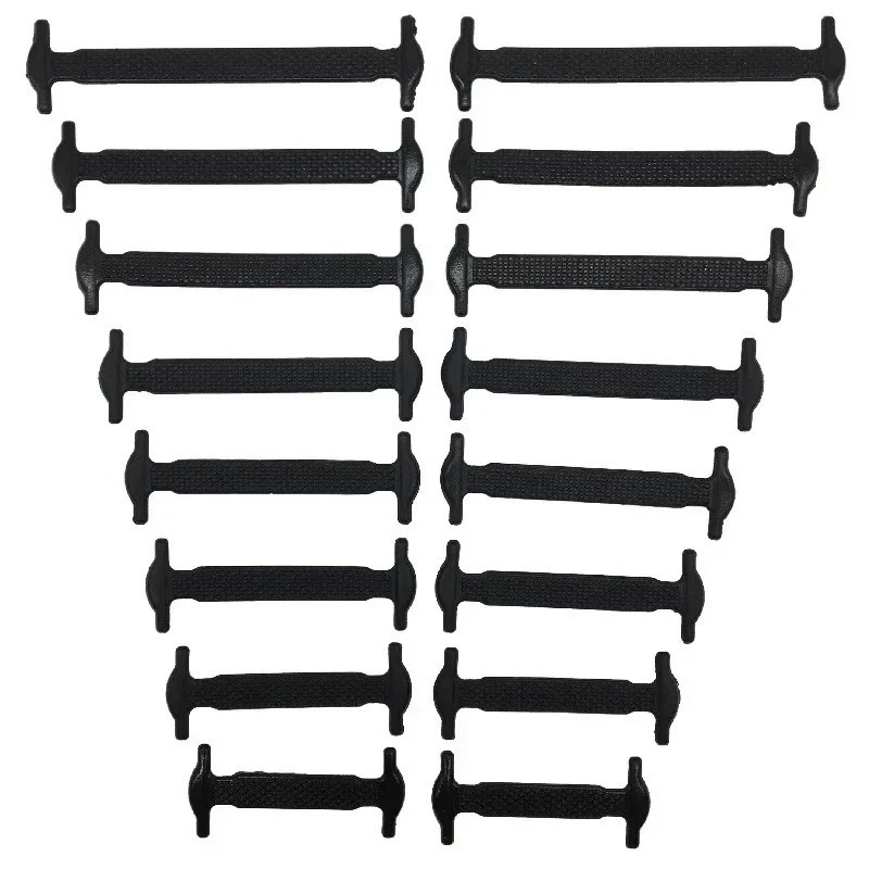 16Pcs Silicone No Tie Shoelaces Elastic Rubber Laces for Kids & Adults