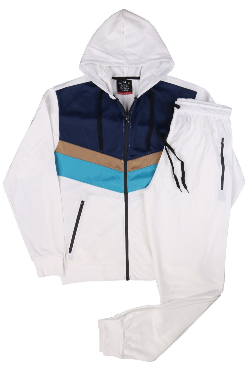 MEN 2TONE SPRING JOGGER TRACKSUIT GYM JOGGING ACTIVEWEAR S M L XL 2XL 3XL 4XL