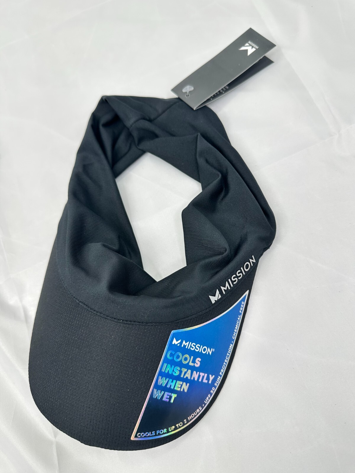 MISSION Cooling Visor Instant Cooling Hat Sun Visor Lightweight Quick Dry-NEW!