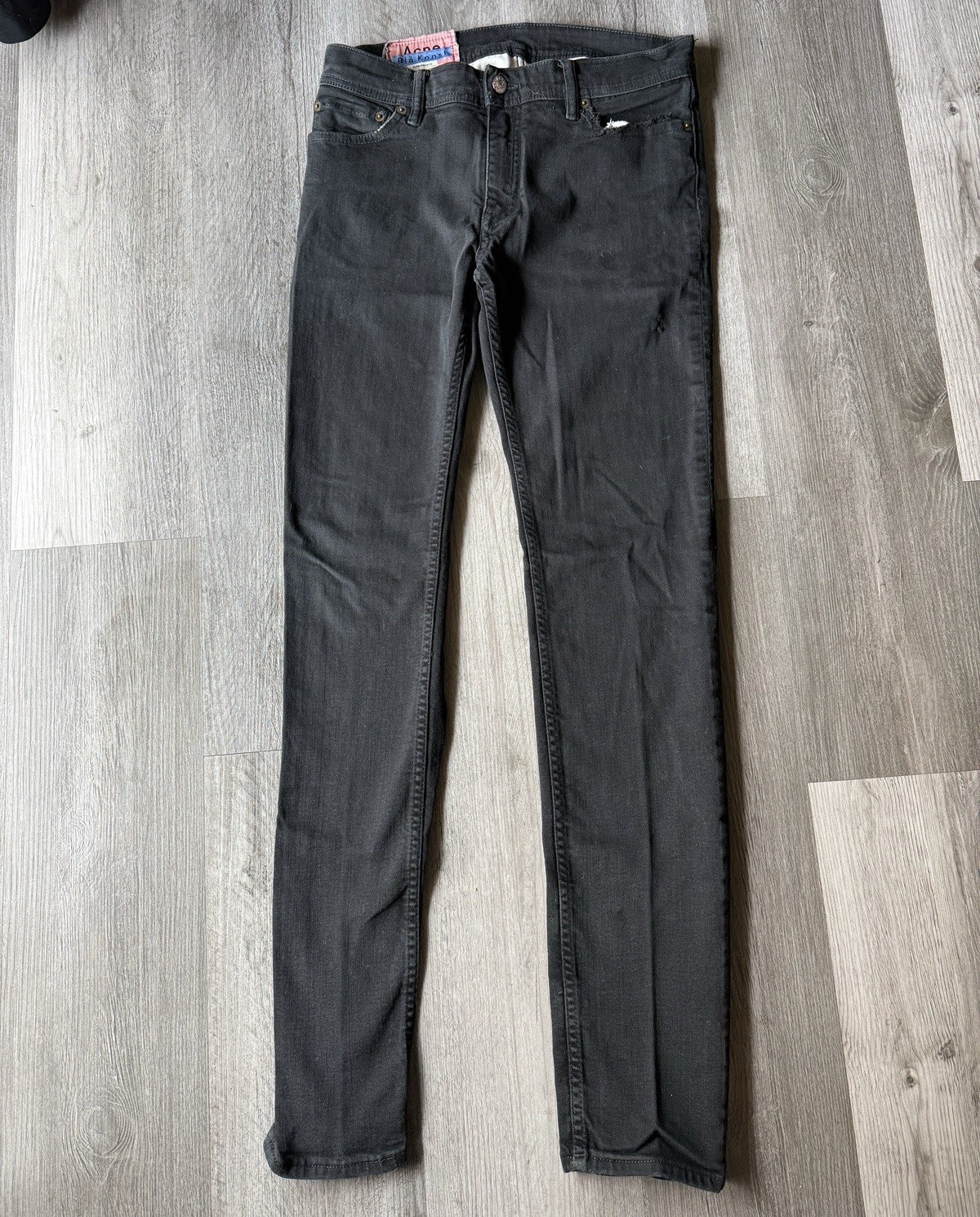 Acne Studios Men’s Black Slim Skinny Stretch Denim Jeans Size 31 Pre Owned