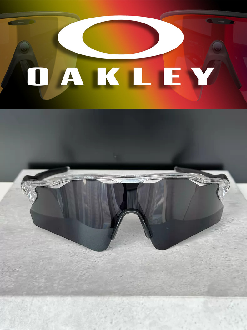 Oakley Radar Ev Path Sport Sunglasses OO9208 Clear Frame Black Lenses