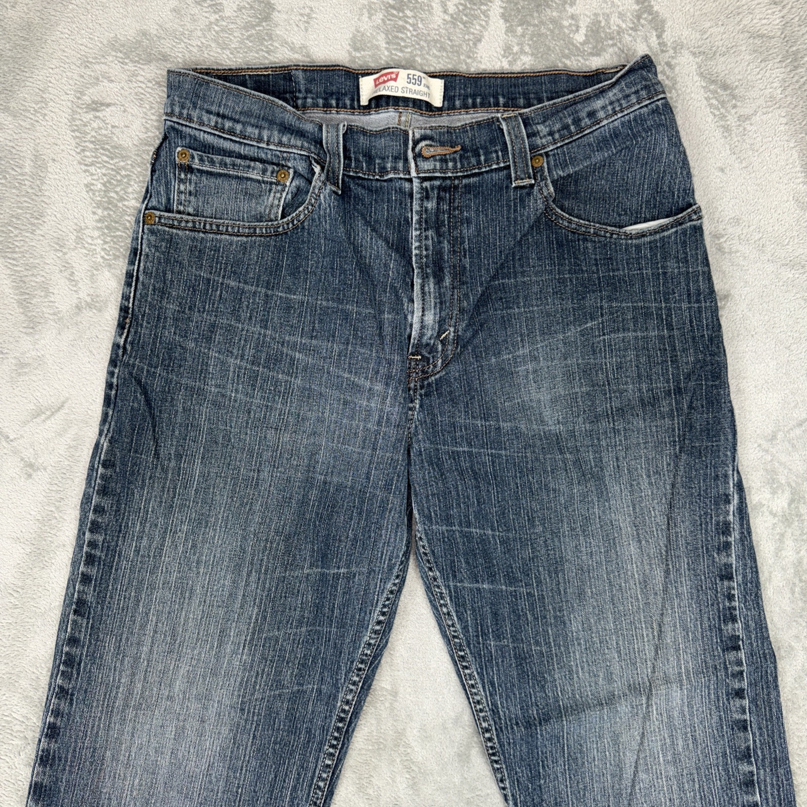 Levi’s 559 Mens Jeans Size 32 X 30 Blue Denim 5-Pockets Relaxed Straight Leg