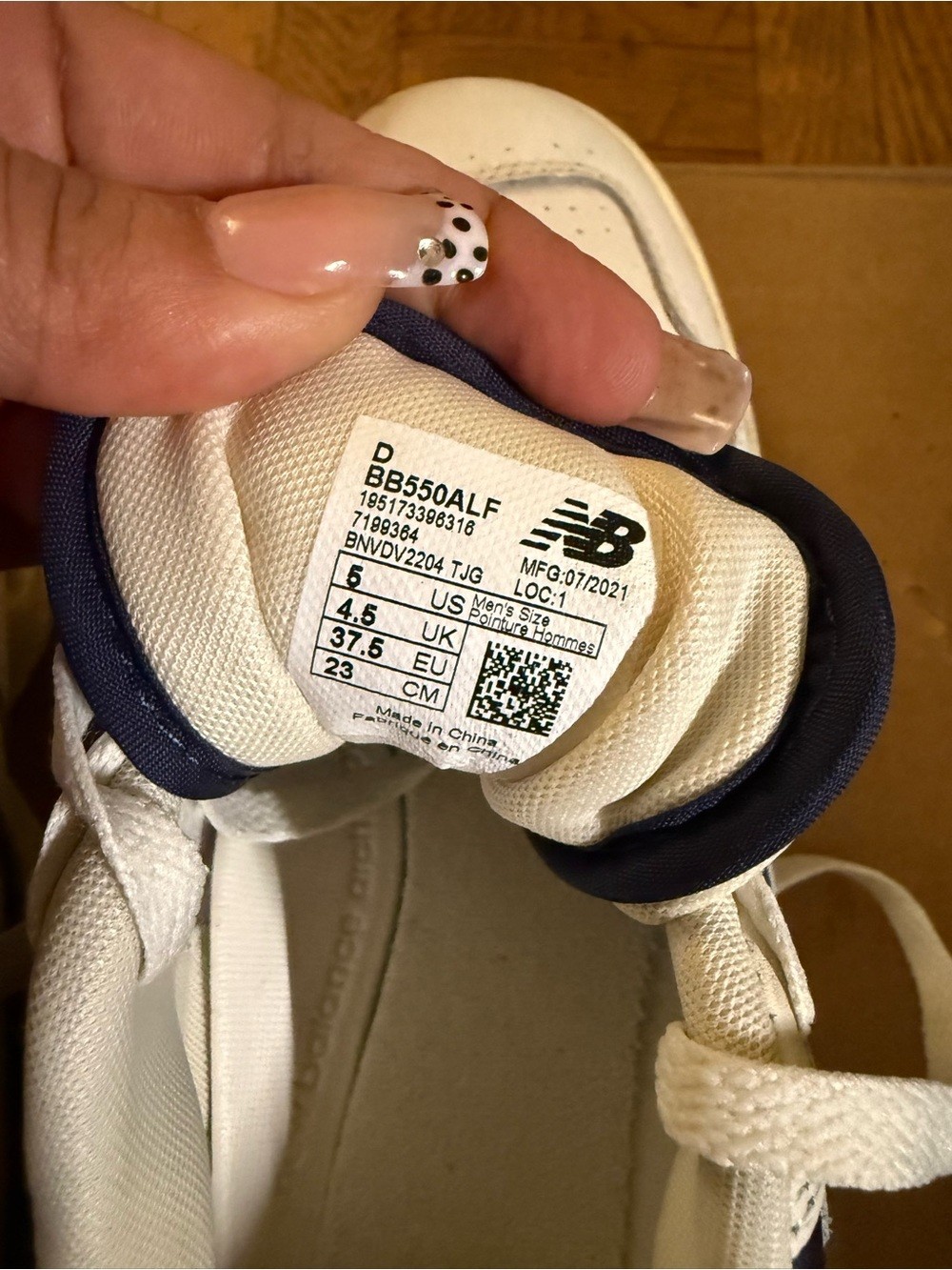 New Balance x Aime Leon Dore 550 White Navy Leather Sneakers