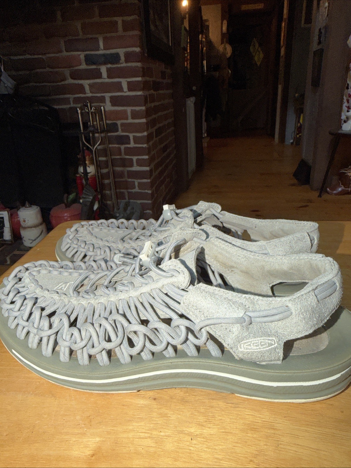 KEEN Uneek Men’s Gray Cord Sandals Size 9 W US 49.5 EU Water Shoes