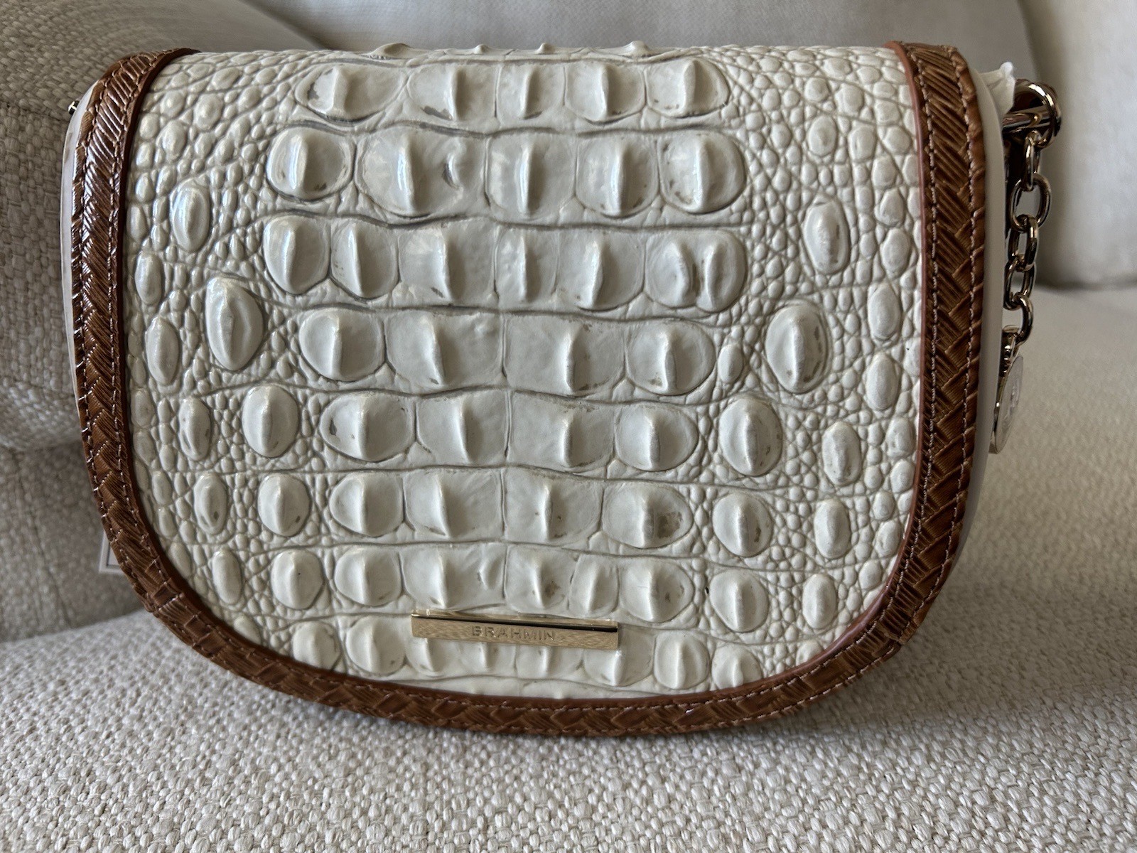 Brahmin Briar Coconut Milk Taber NWT $285 Crossbody ~ Still Wrapped 🥥