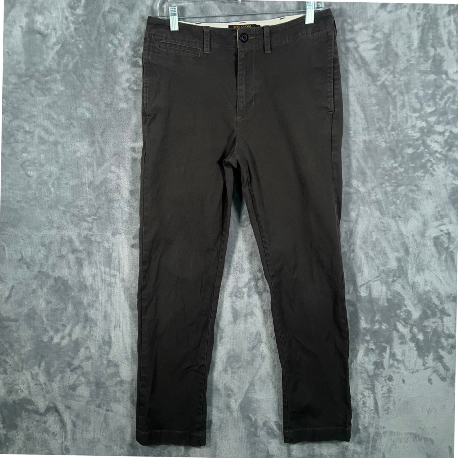 Filson Draftsman Canvas Pants Mens 30×30 Charcoal Gray Work Chinos Straight