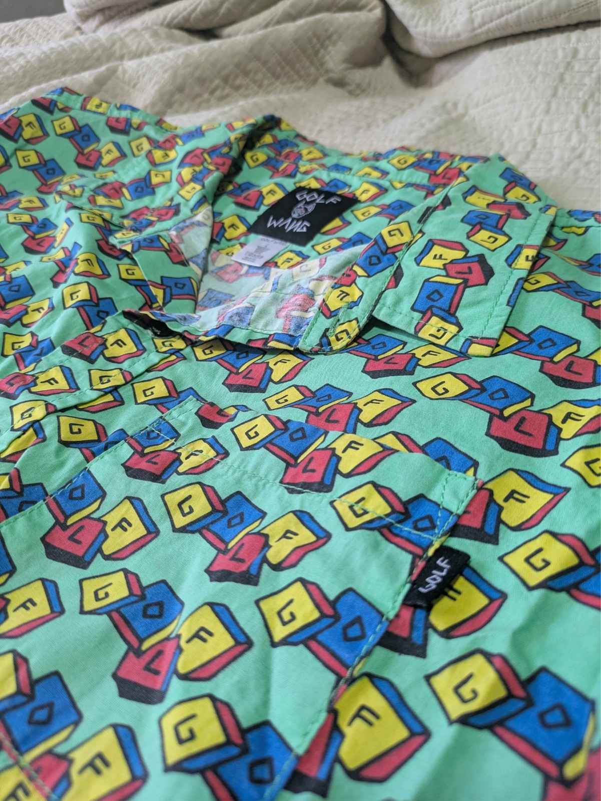 Golf Wang Blocks button up shirt Size L size LARGE