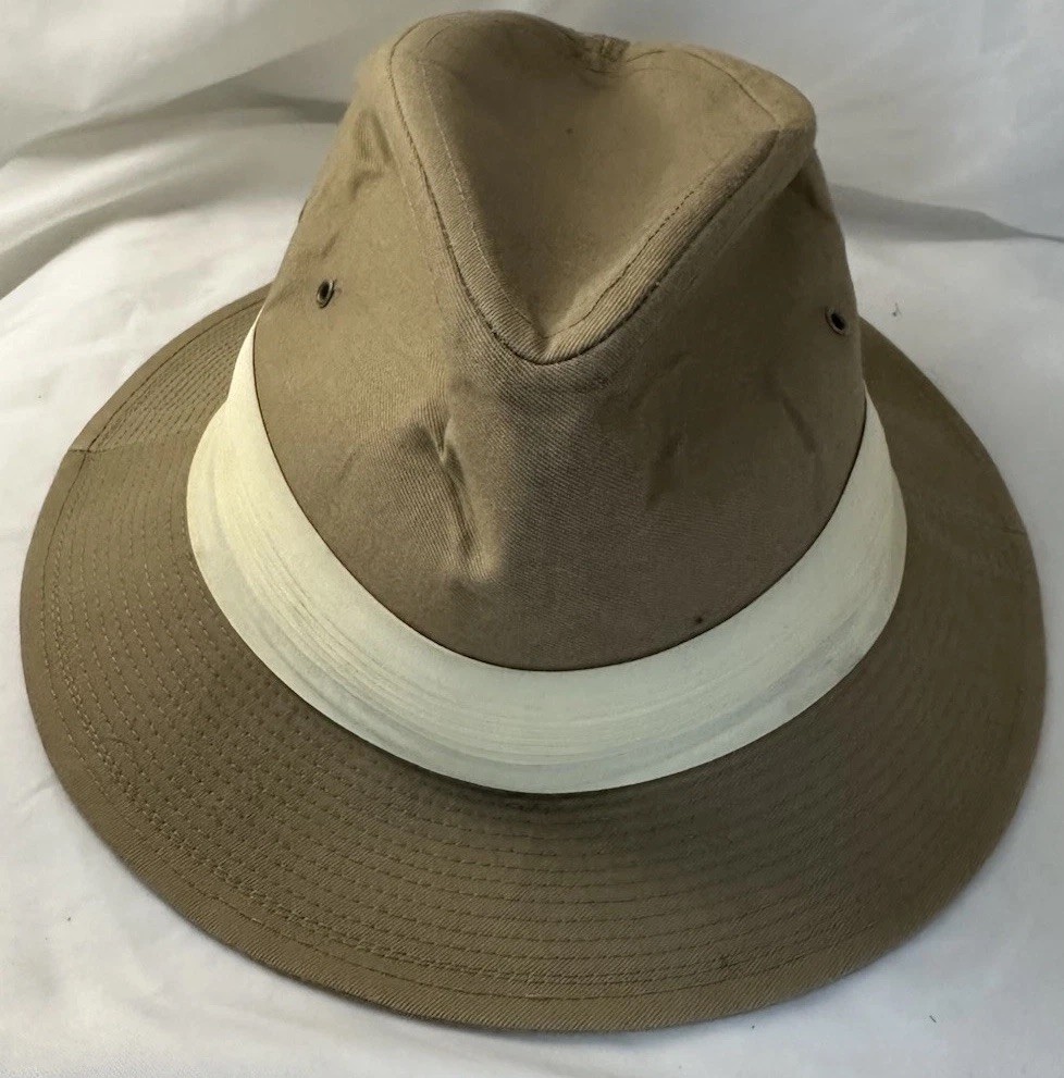 Dorfman Pacific Tan Fedora Hat Medium (Made in Sri Lanka) Classic
