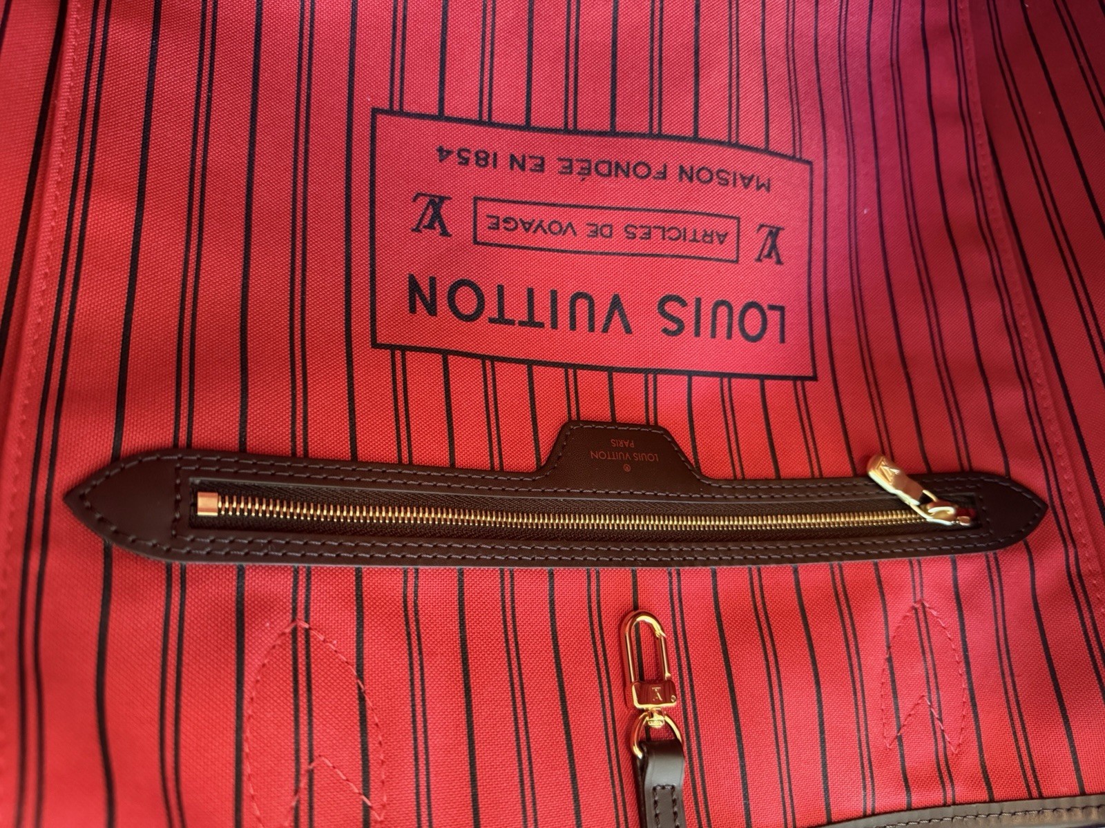 Louis Vuitton Neverfull GM Damier Ebene Canvas Bag