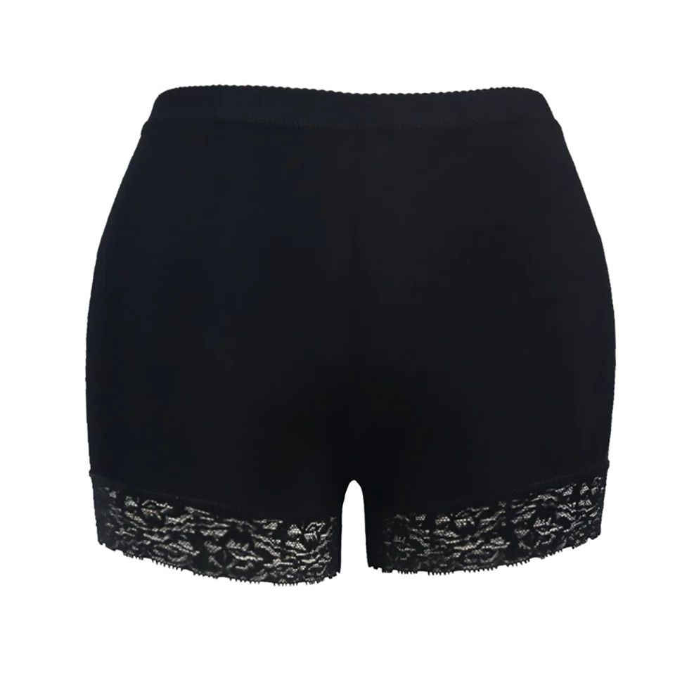 Women’s Padded Butt-Lifting Shapewear Briefs Black/Beige Soft Contouring Comfort