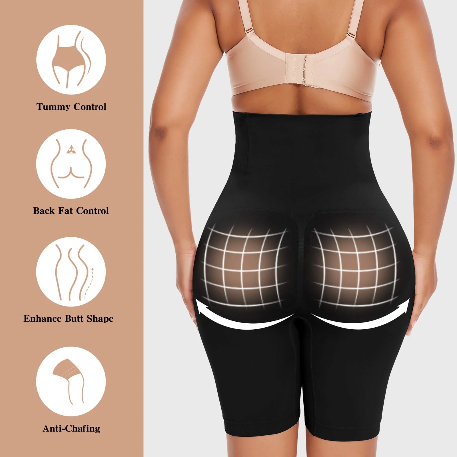 2 Pack Women Slim Tummy Control Shapewear Shorts Body Shaper High Waist Pants US