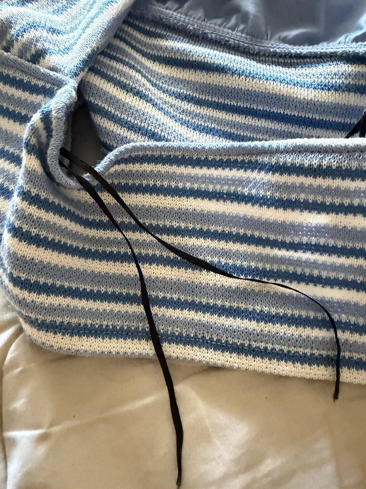 H&M Divided Women’s Halter Top Blue/White Striped