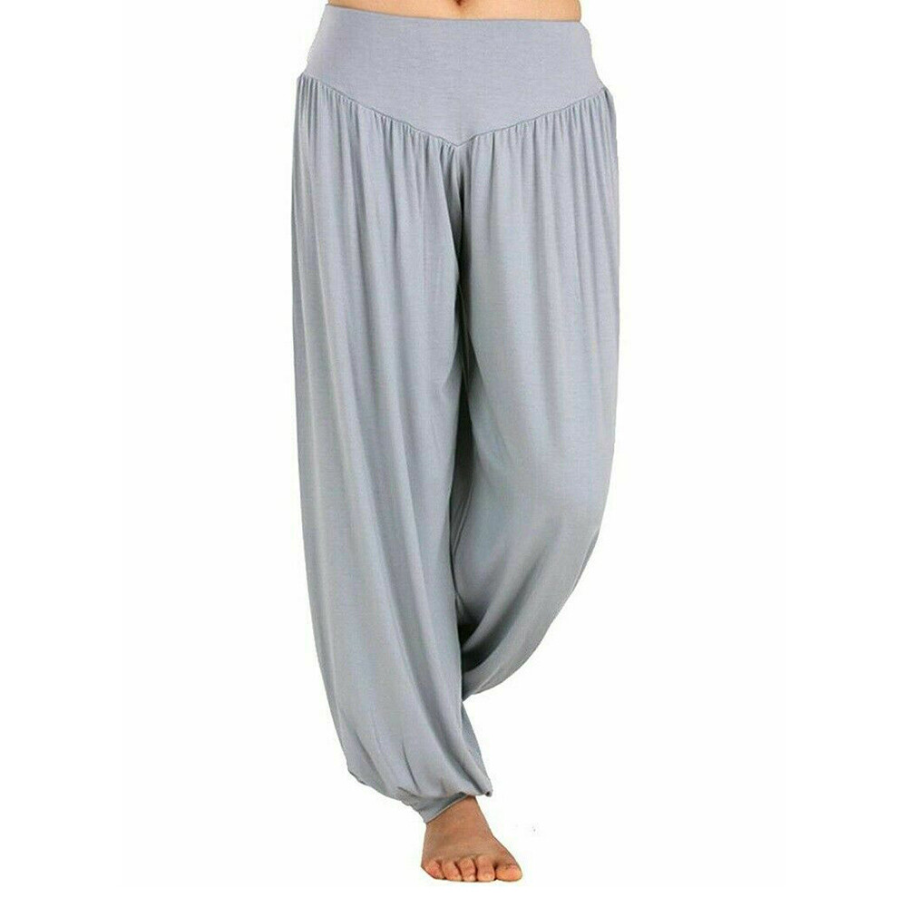Women’s Waistband Panty Leggings Casual Loose Pants Workout Solid Color Fashion