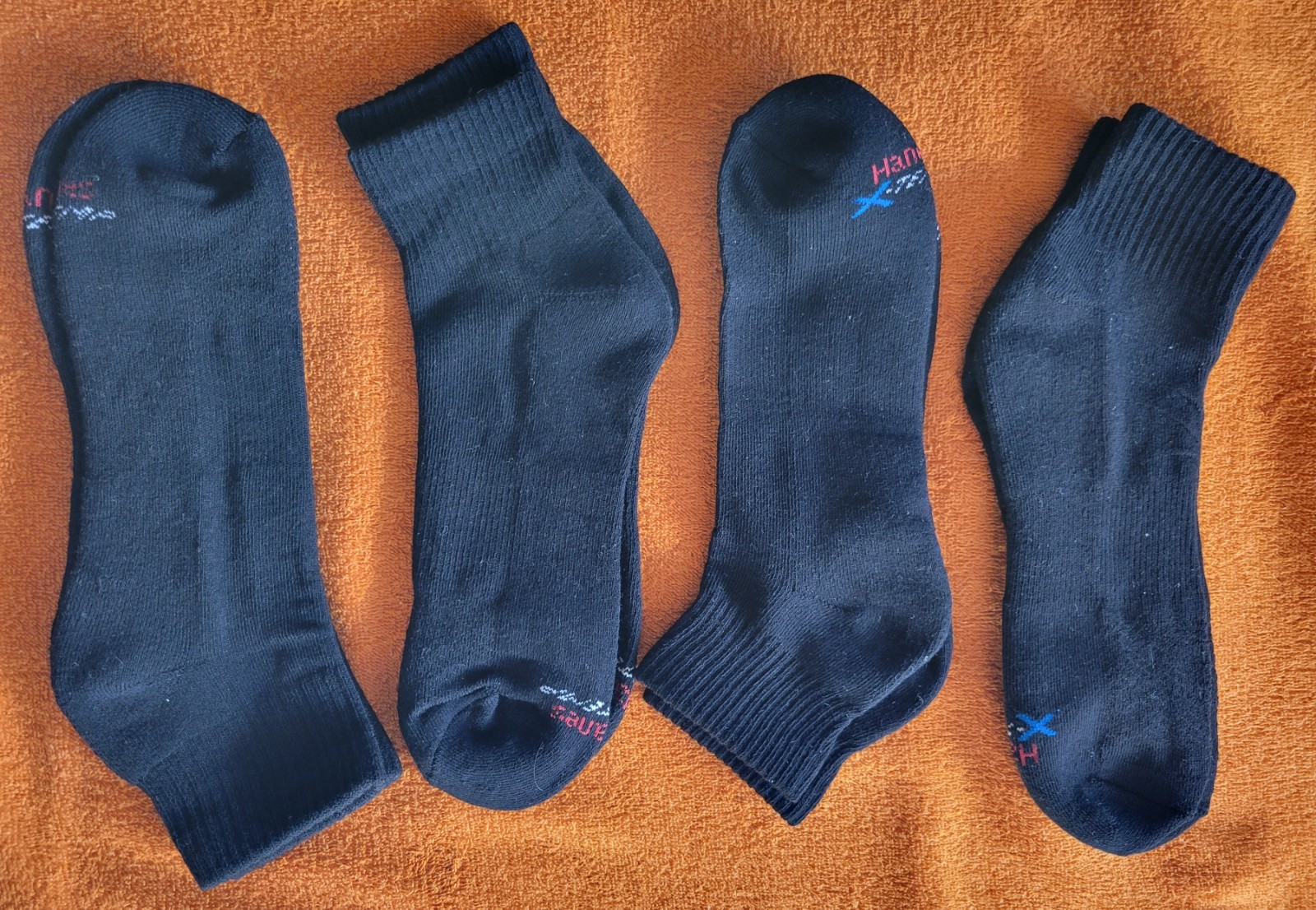 HANES® X-TEMP® COMFORT FIT Men’s Size 6-12 Lot of 4 Pair Socks*New w/o Packaging