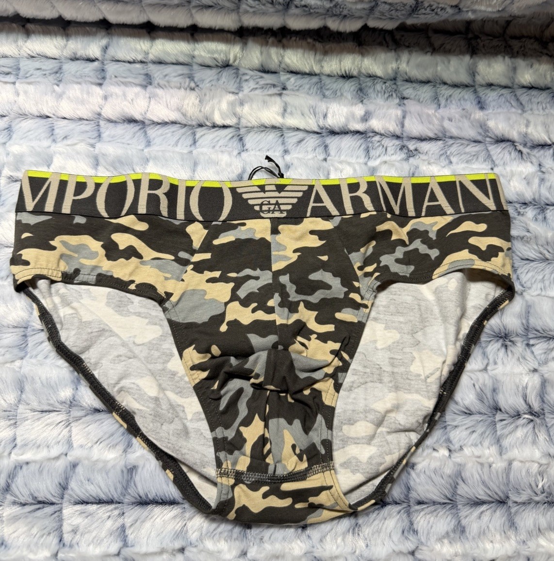 Emporio Armani All Over Camou Brief Earth Camou Large (US 36″-37″ Waist)
