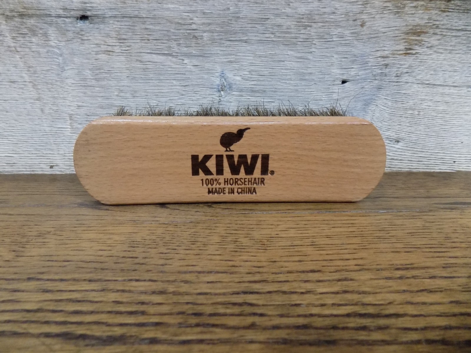 KIWI Horsehair Shoe Brush 2″ wide X 6.75 long