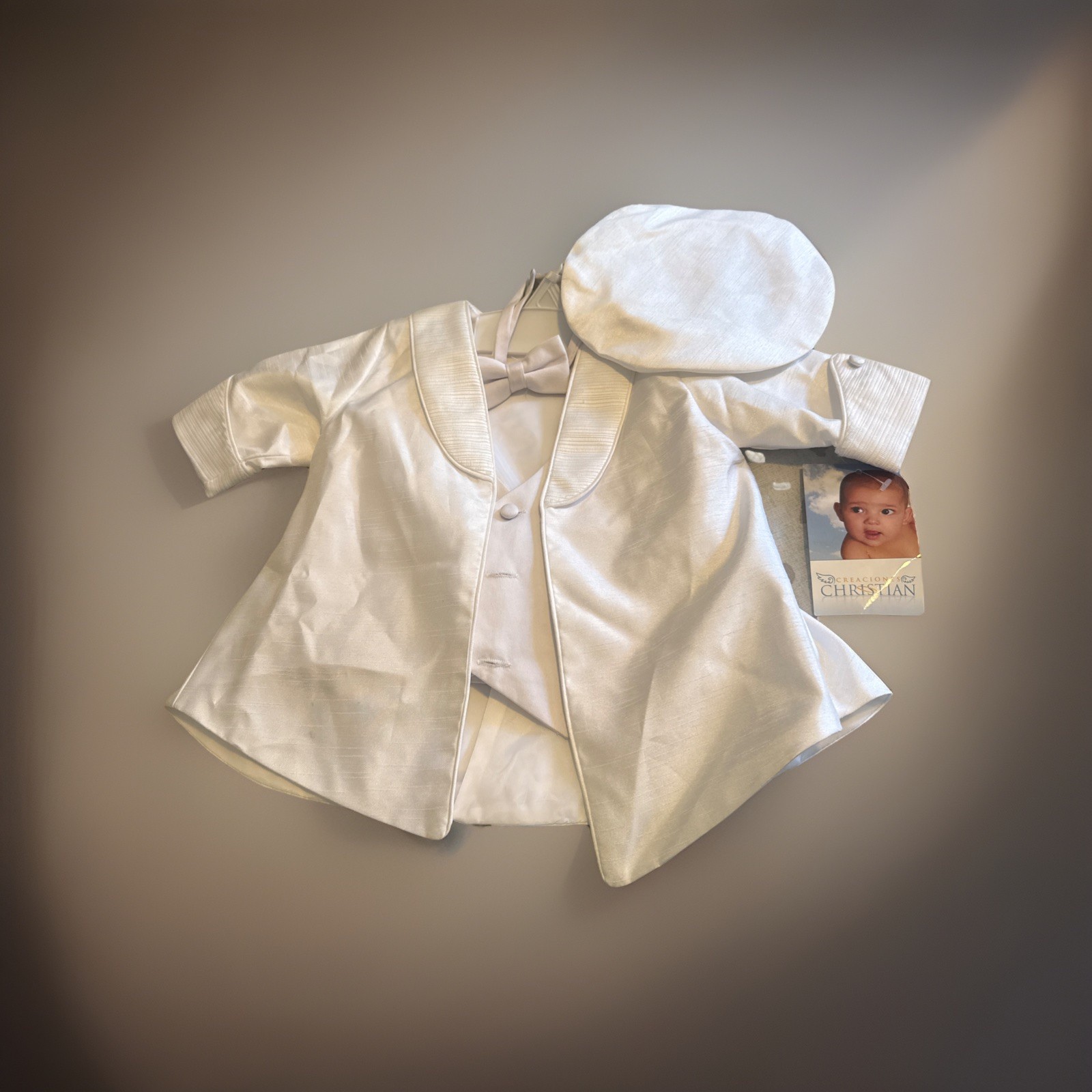 Creaciones Christan set for baby size 12 M , for Baptism,no pant