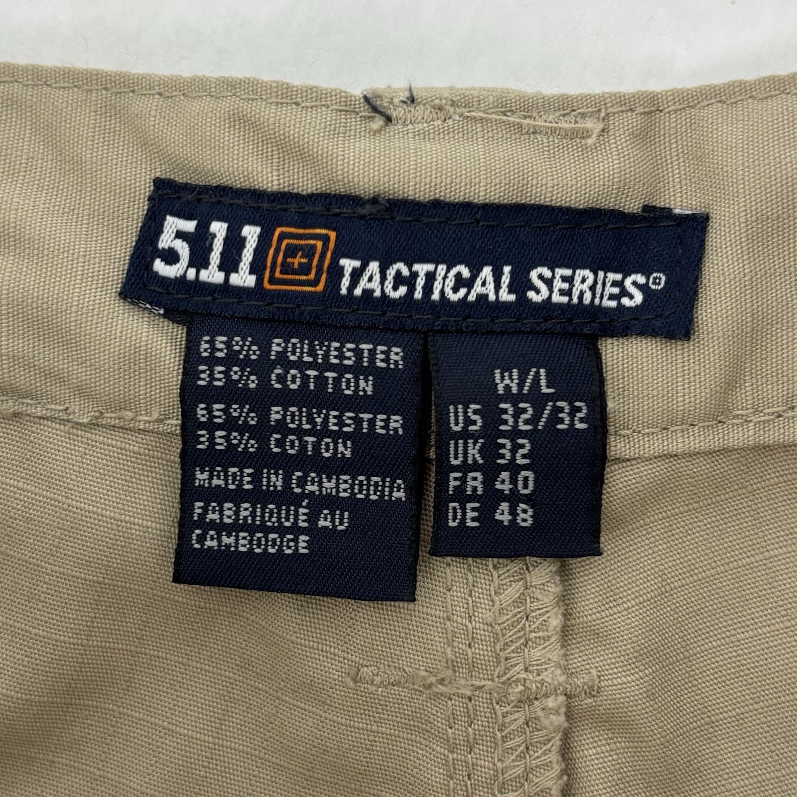 5.11 Tactical Cargo Trousers Utility Pants Beige Size 32 X 32 Mens