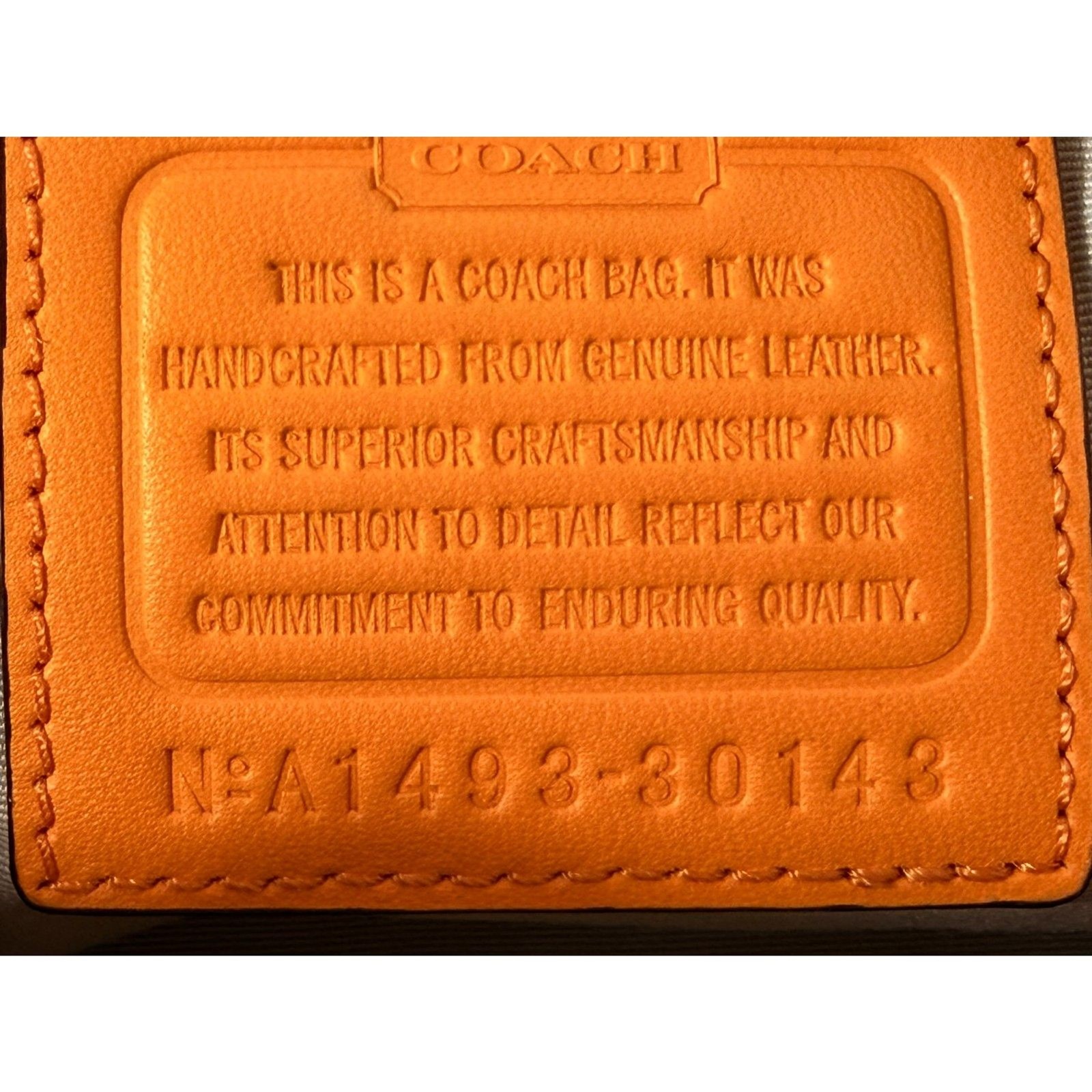 COACH Bleecker Leather Mini Preston Satchel Bright Mandarin F30143 Bowler RARE