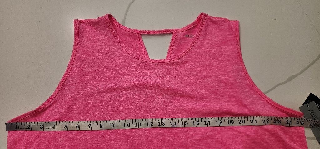 Ideology 3X Pink Sleeveless Tank Top Women’s Plus Activewear Athletic Shirt NWT