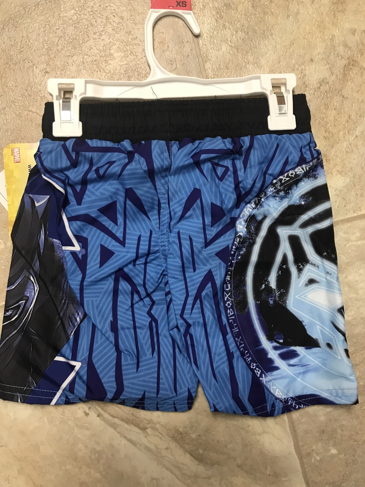 Marvel – Boys Black Panther Swim Trunks Shorts – Size XS 5/6