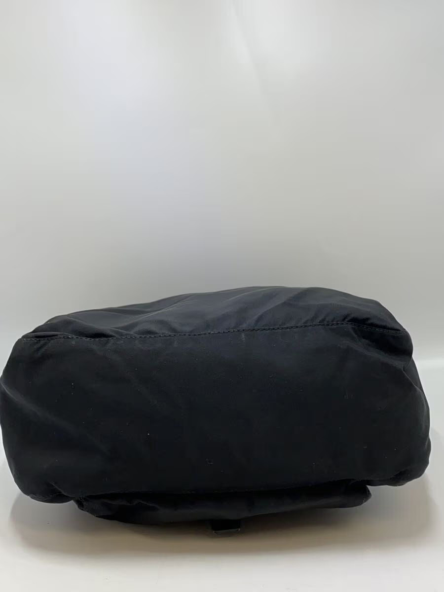 PRADA Shoulder Bag Nylon BLK Triangle Plate BT8994