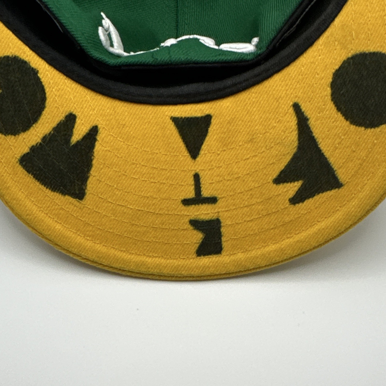 YUMS × New Era 59FIFTY Fitted Hat 7 1/8 Green Yellow OG Black Tag RARE ,85% wool