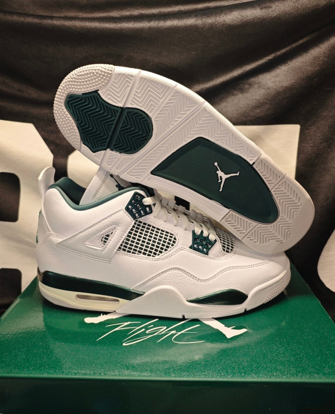 New Jordan 4 Retro “Oxidized Green” Mid Top Basketball Shoes Men’s US Size 7-13