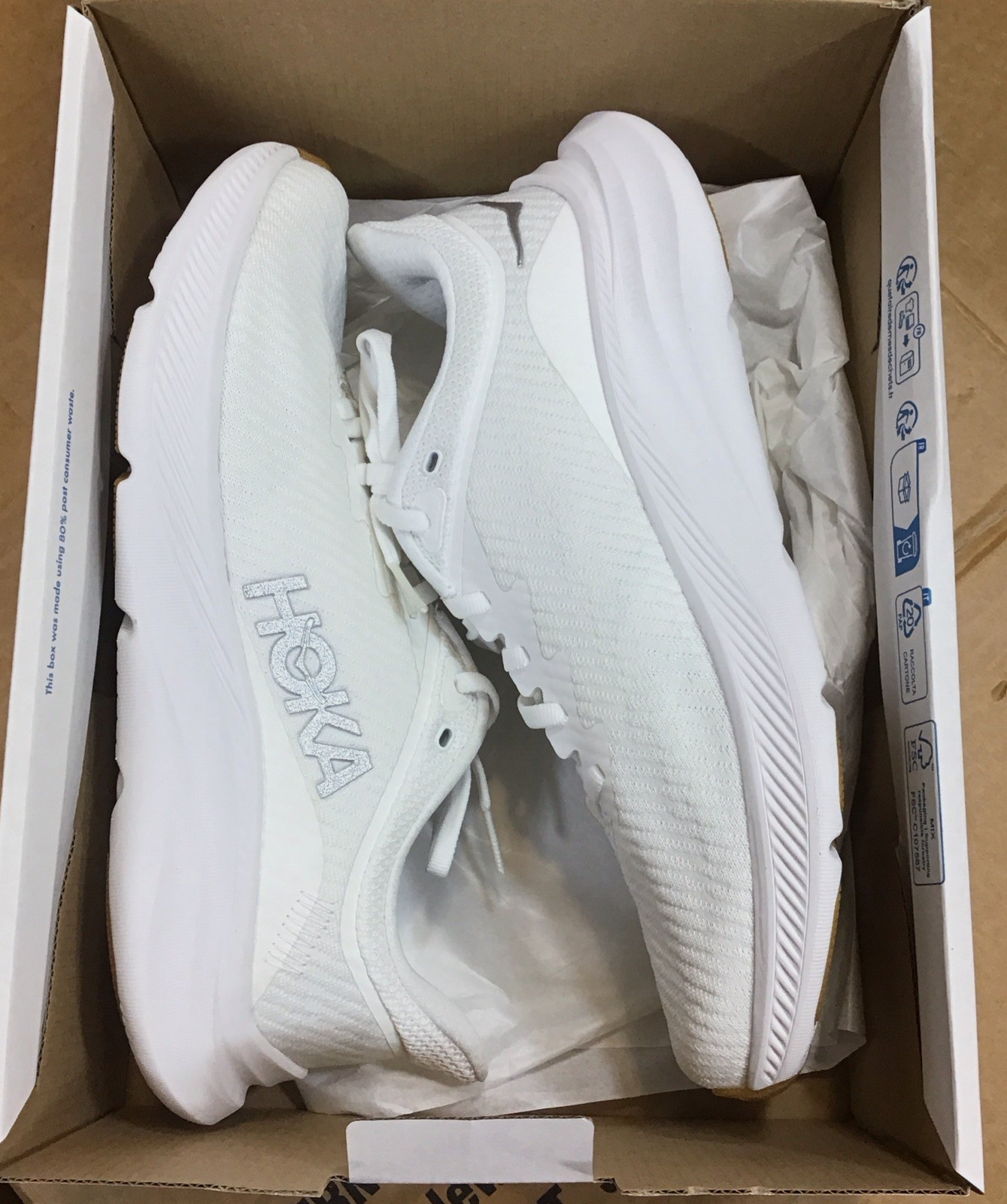 Hoka One One Solimar 1123074 WWH White Running Shoes Mens