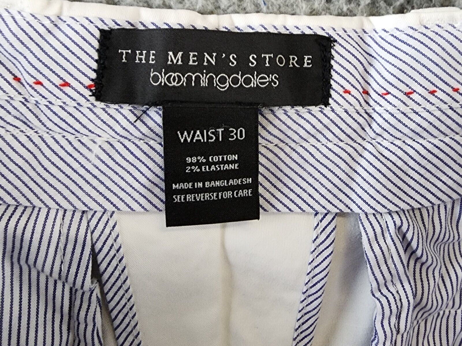 The Men’s Store at Bloomingdale’s Twill Regular Fit Shorts Men’s 30 White Pocket