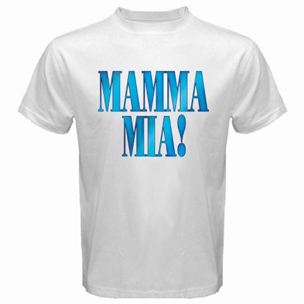 Mamma Mia Musical Men’s White T-Shirt Size S-5XL