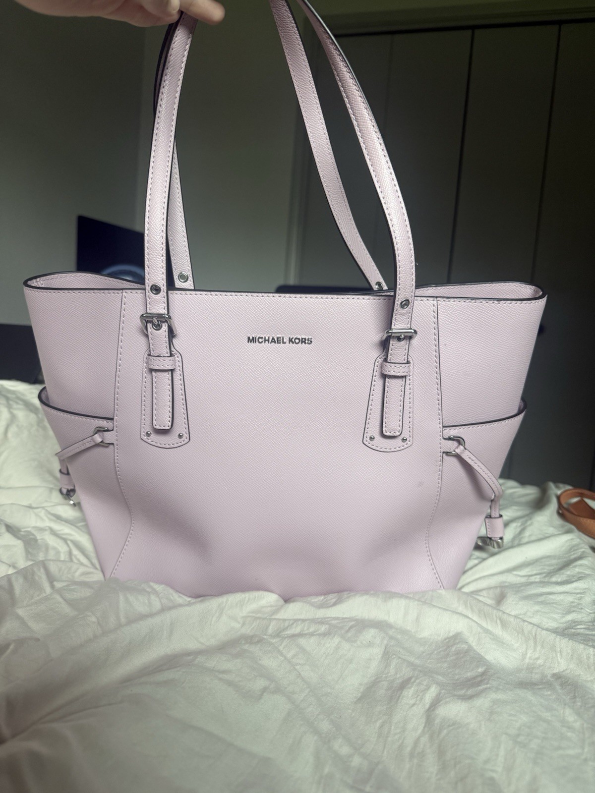 Michael Kors Voyager Tote Bag Lavender Mist w/ Silver Hardware