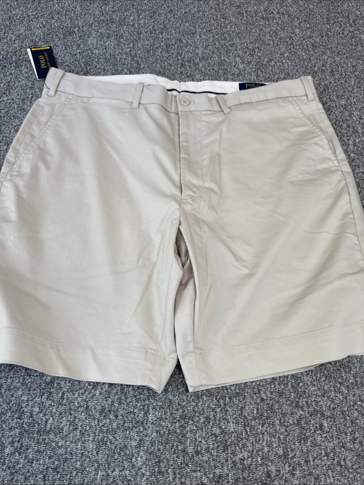 New Polo Ralph Lauren 9-Inch Golf Classic Fit Performance Short, Beige, 38